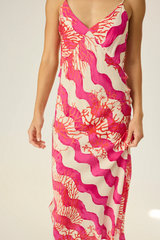 Rayon Print Eve Slip Dress