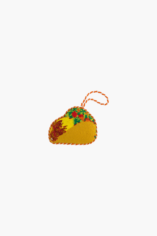 Needlepoint Icon Ornament - Taco