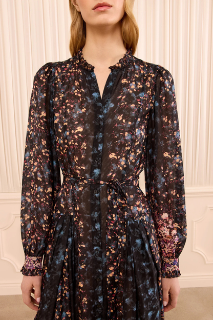 Tessa Long Sleeve Silk Dress
