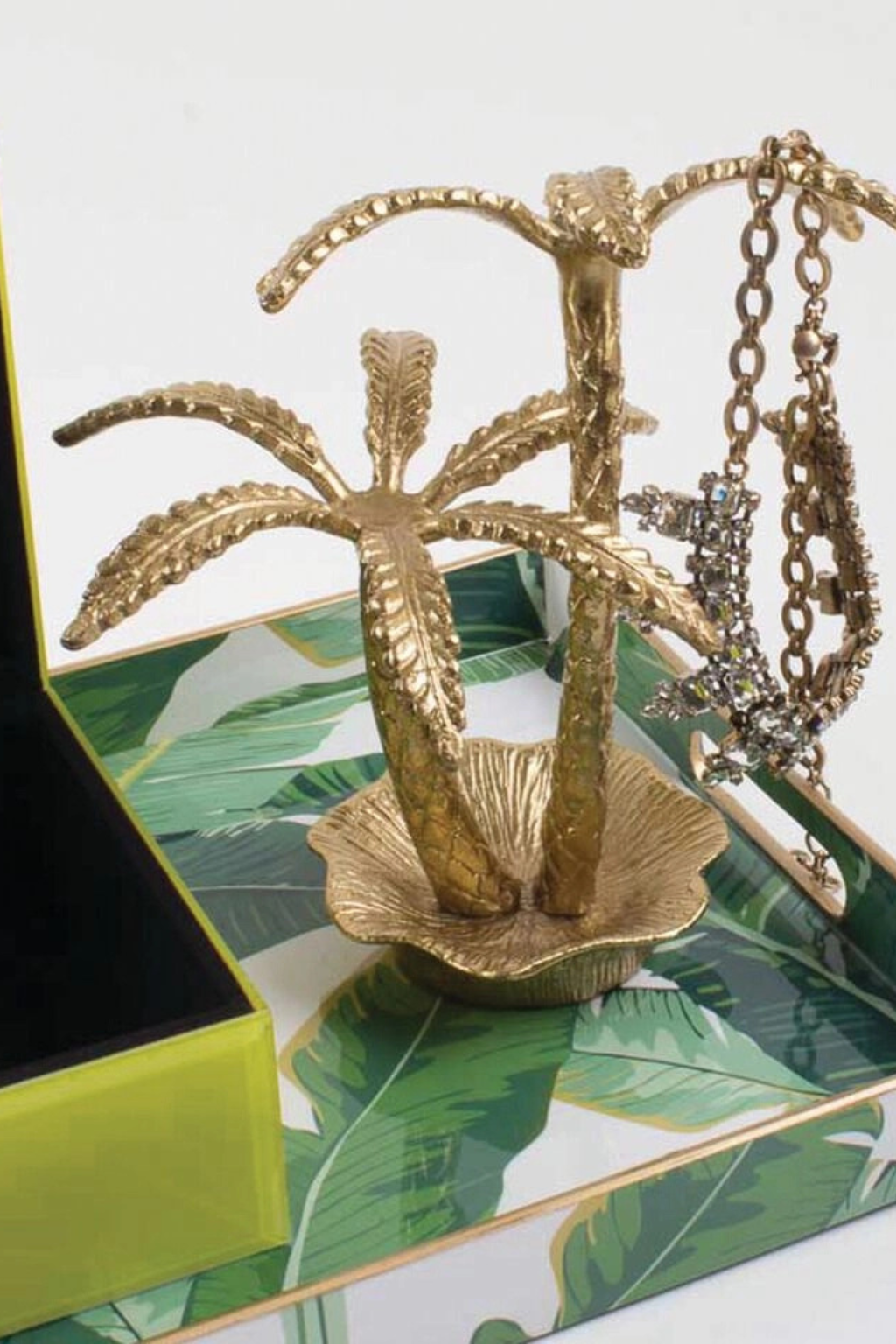 Gold Palm Tree Jewelry Holder