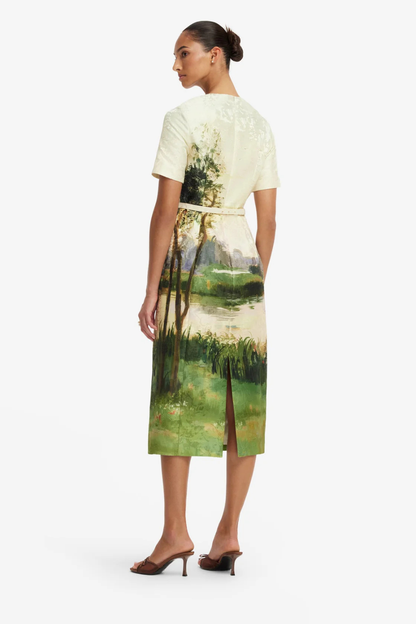 Elizabeth Short Sleeve Midi Dress