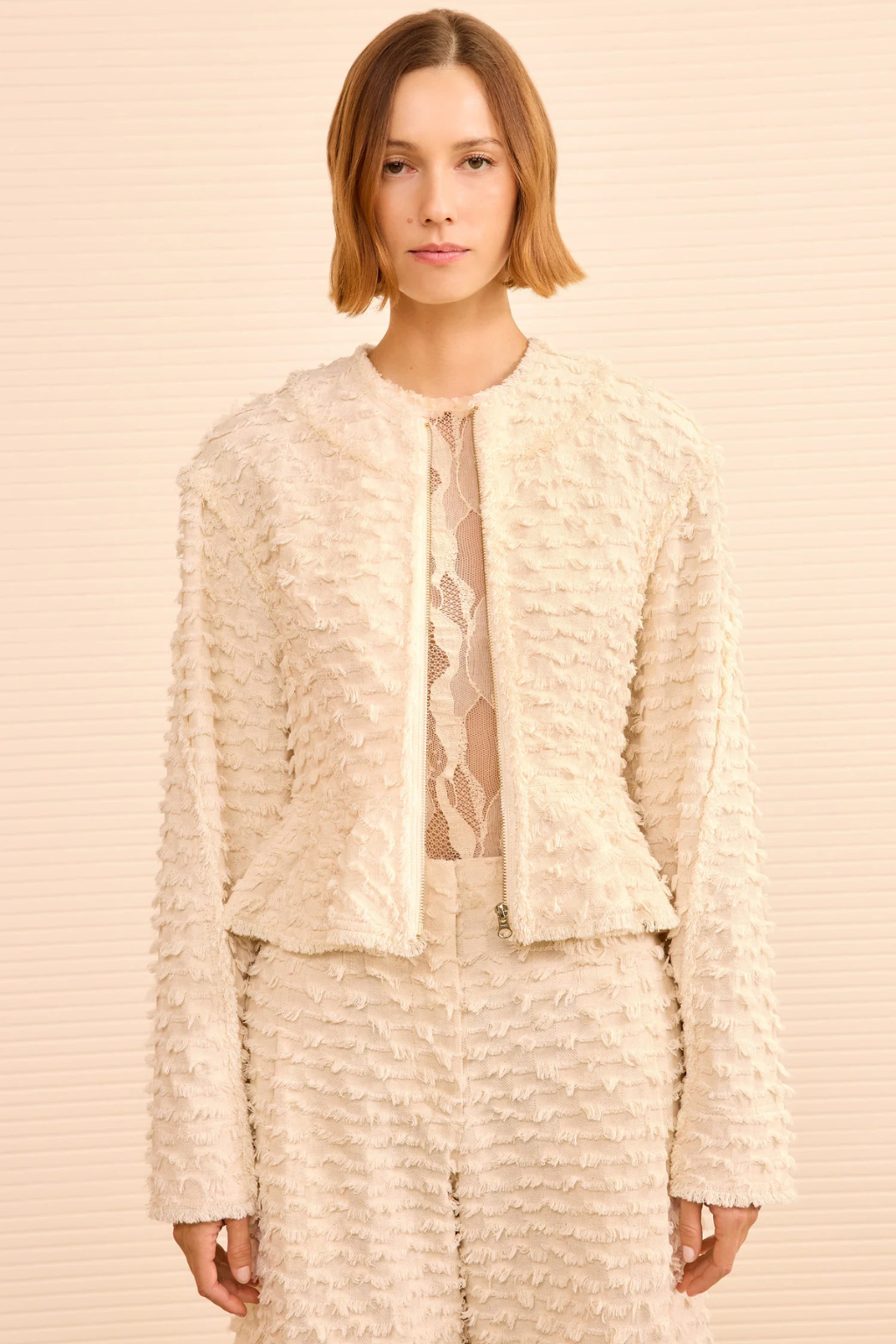 Rosalind Zip Peplum Jacket