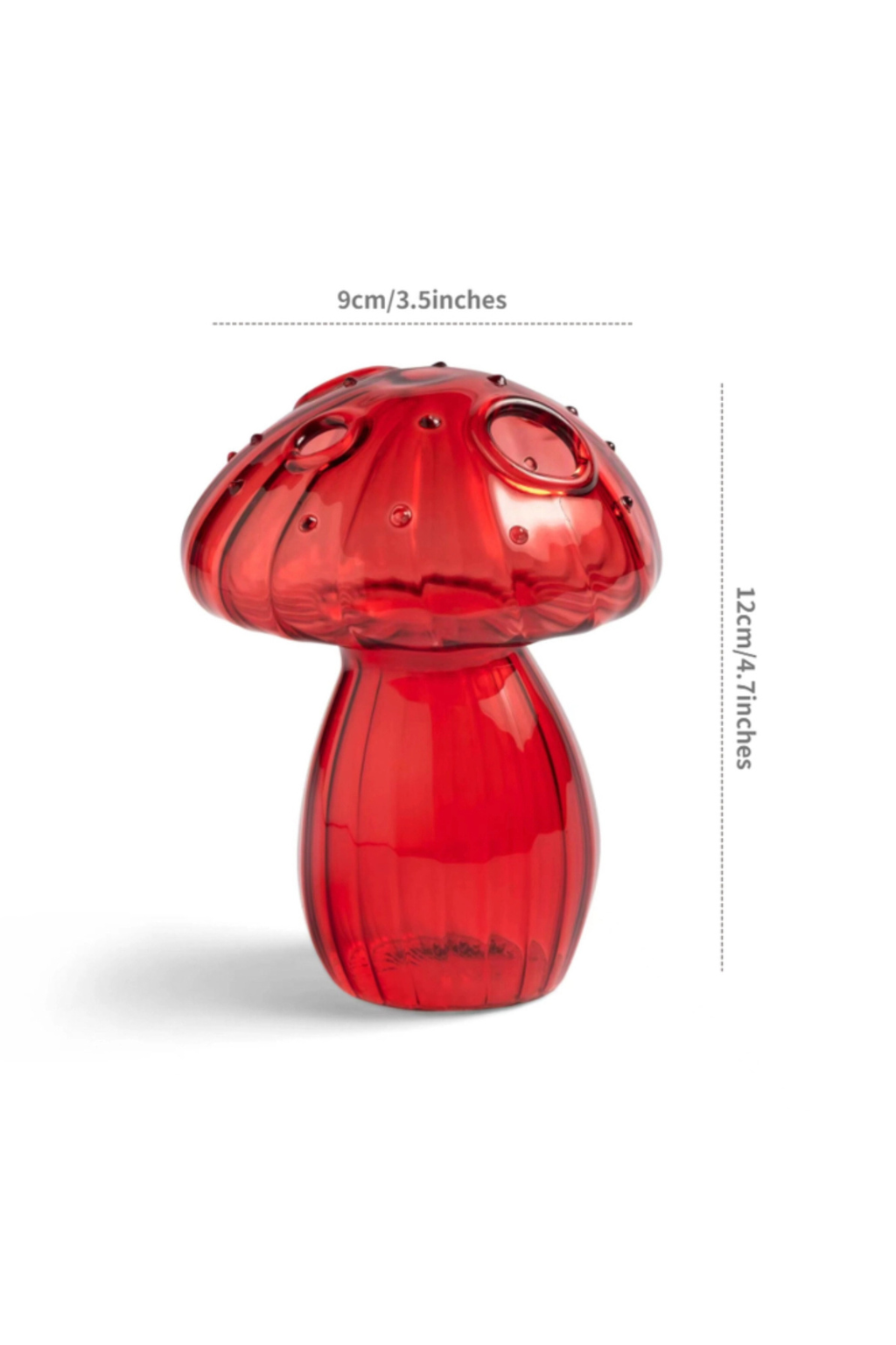 Mini Glass Mushroom Bud Vase