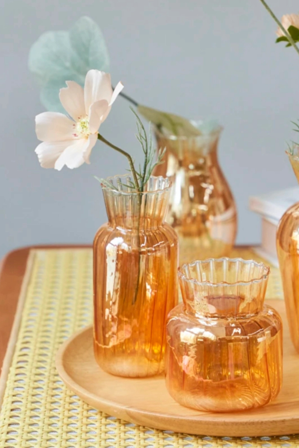 Gold Glass Decorative Vase