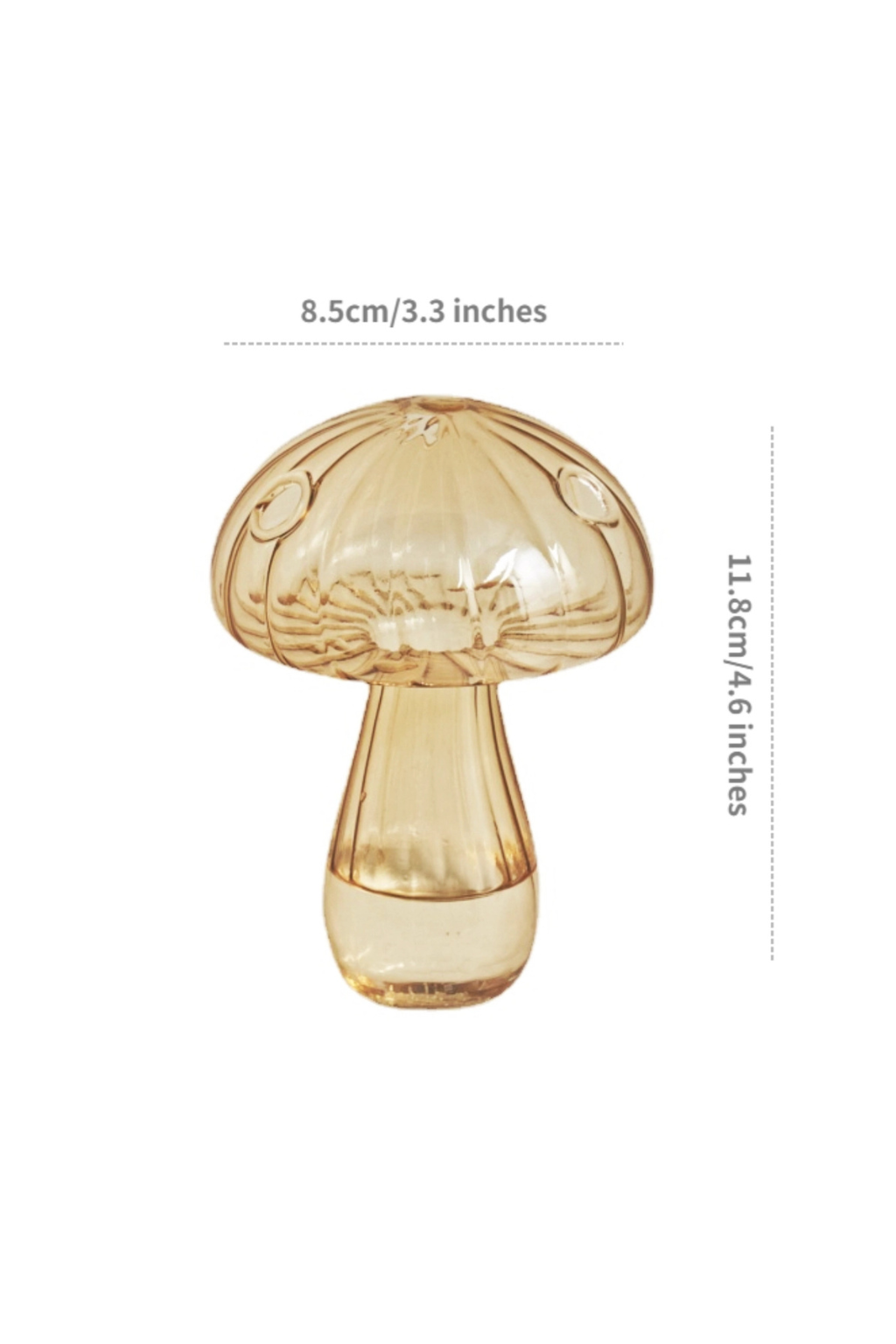 Mini Glass Mushroom Bud Vase