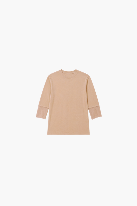 Pima Pullover With Tulle Cuff