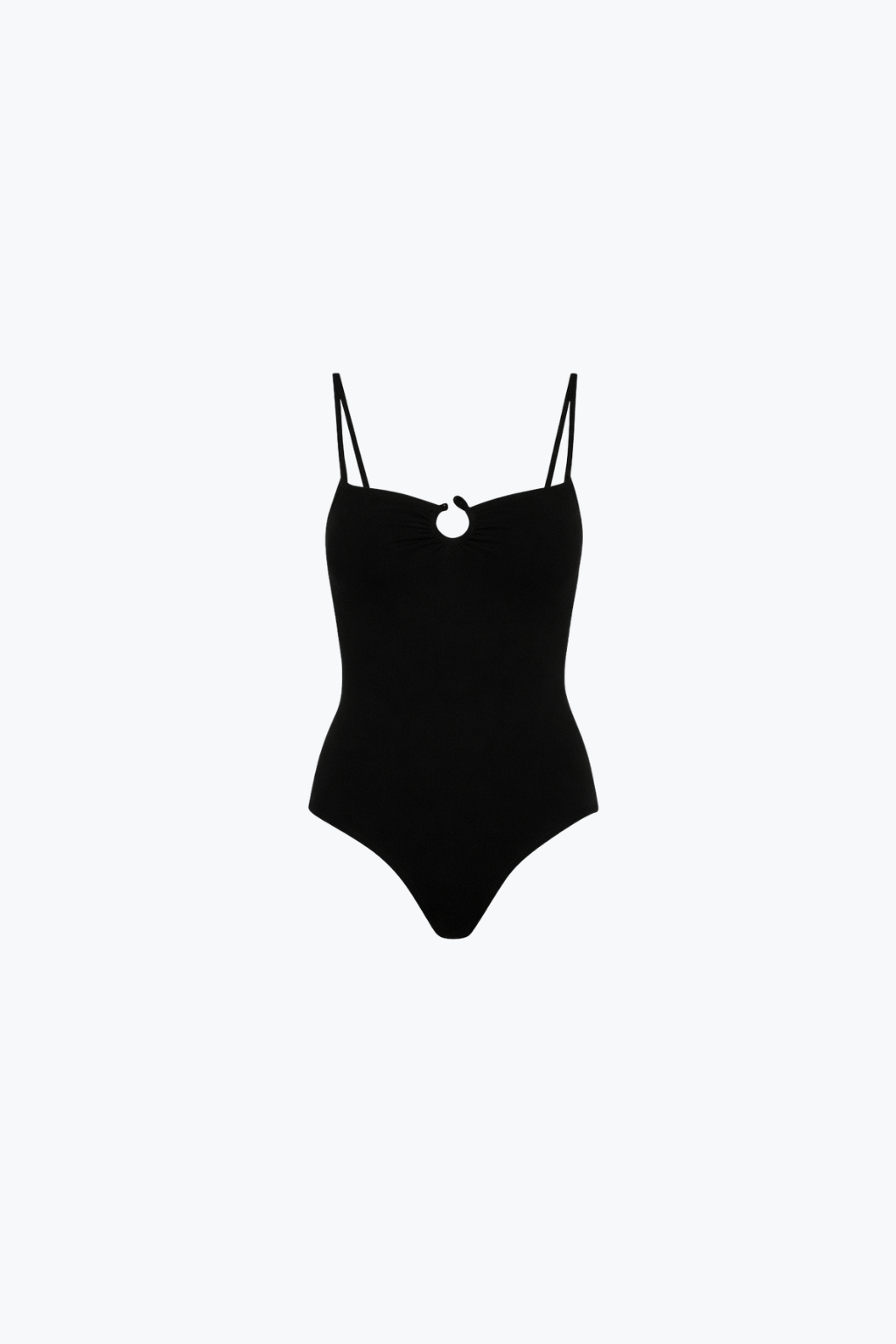 Hydra Strapless Maillot with Ring Detail