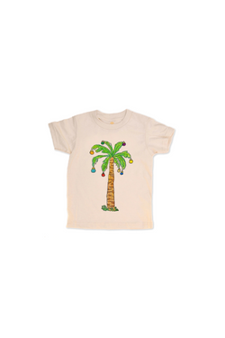 Holiday Palm - Natural Organic Kids Tee