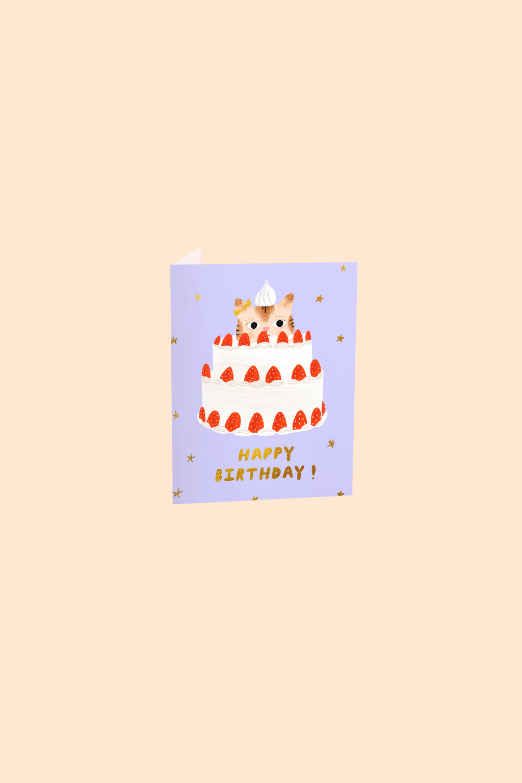 Kitty Cake Birthday Card