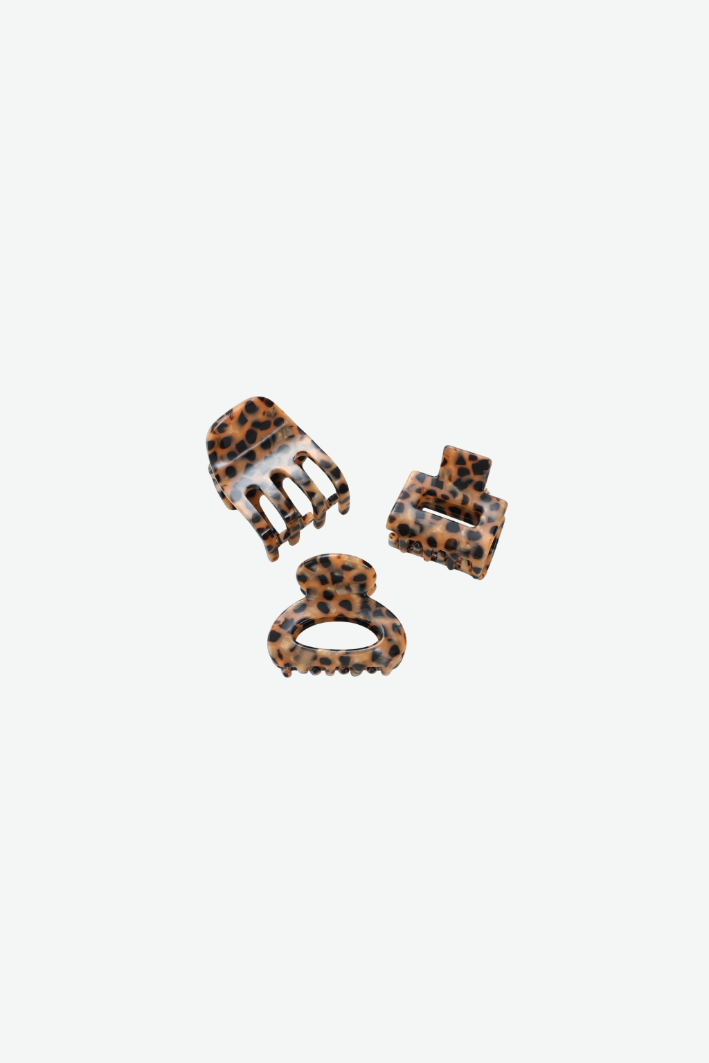Wild Leopard Assorted Mini Claw Clips