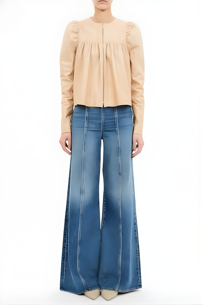 Anouk Zip Up Leather Jacket