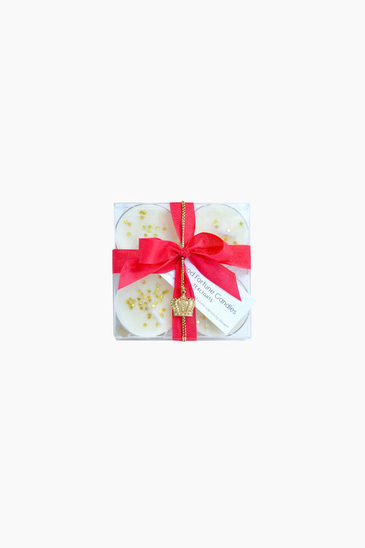 Good Fortune Tealight Candles - Set of Four