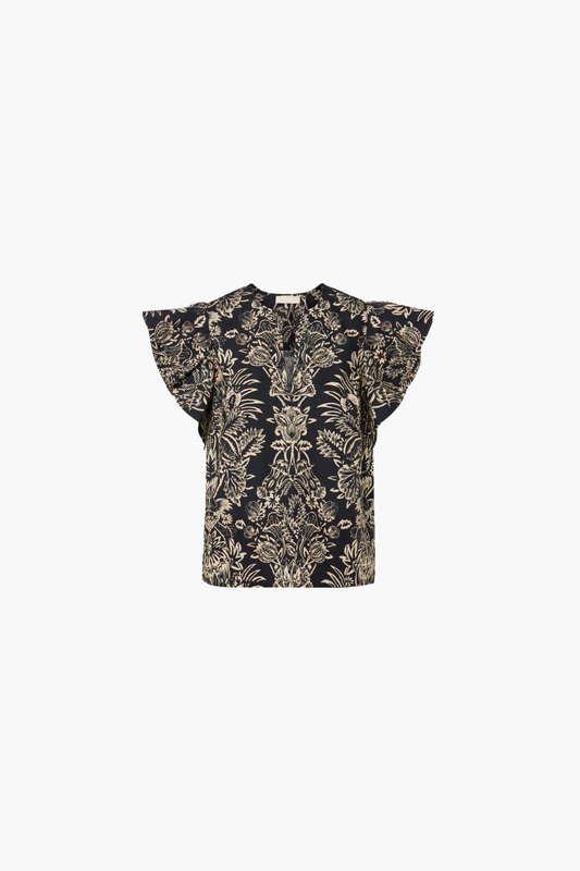 Severine Flutter Sleeve Top