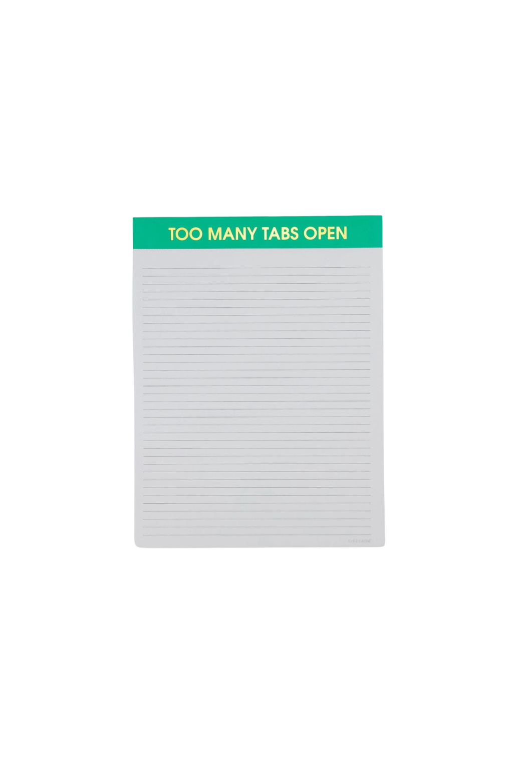 Too Many Tabs Open - Large Memo Lined Notepad