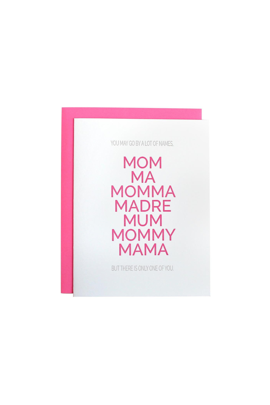 Mother By Many Names - Mother's Day Greeting Card