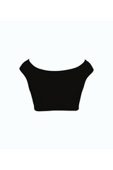 Basics Off -The-Shoulder Crop Top