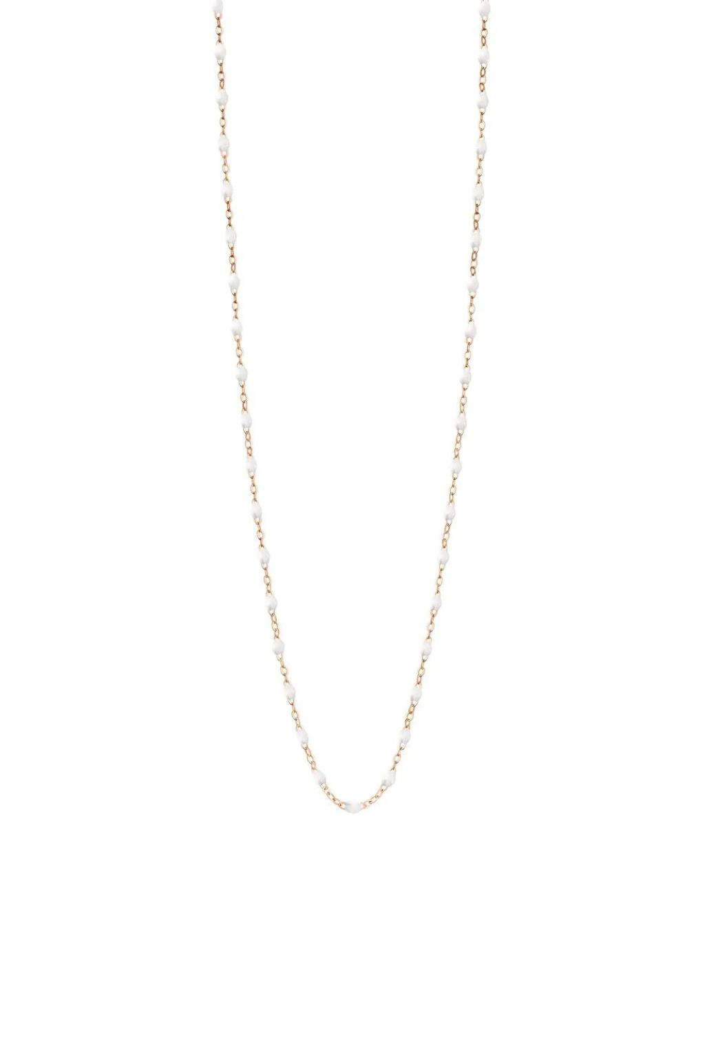 Classic Gigi Rose Gold 19.7" Necklace - White