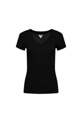 Becca V Neck Tee Black