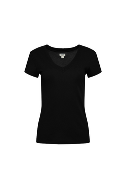 Becca V Neck Tee Black